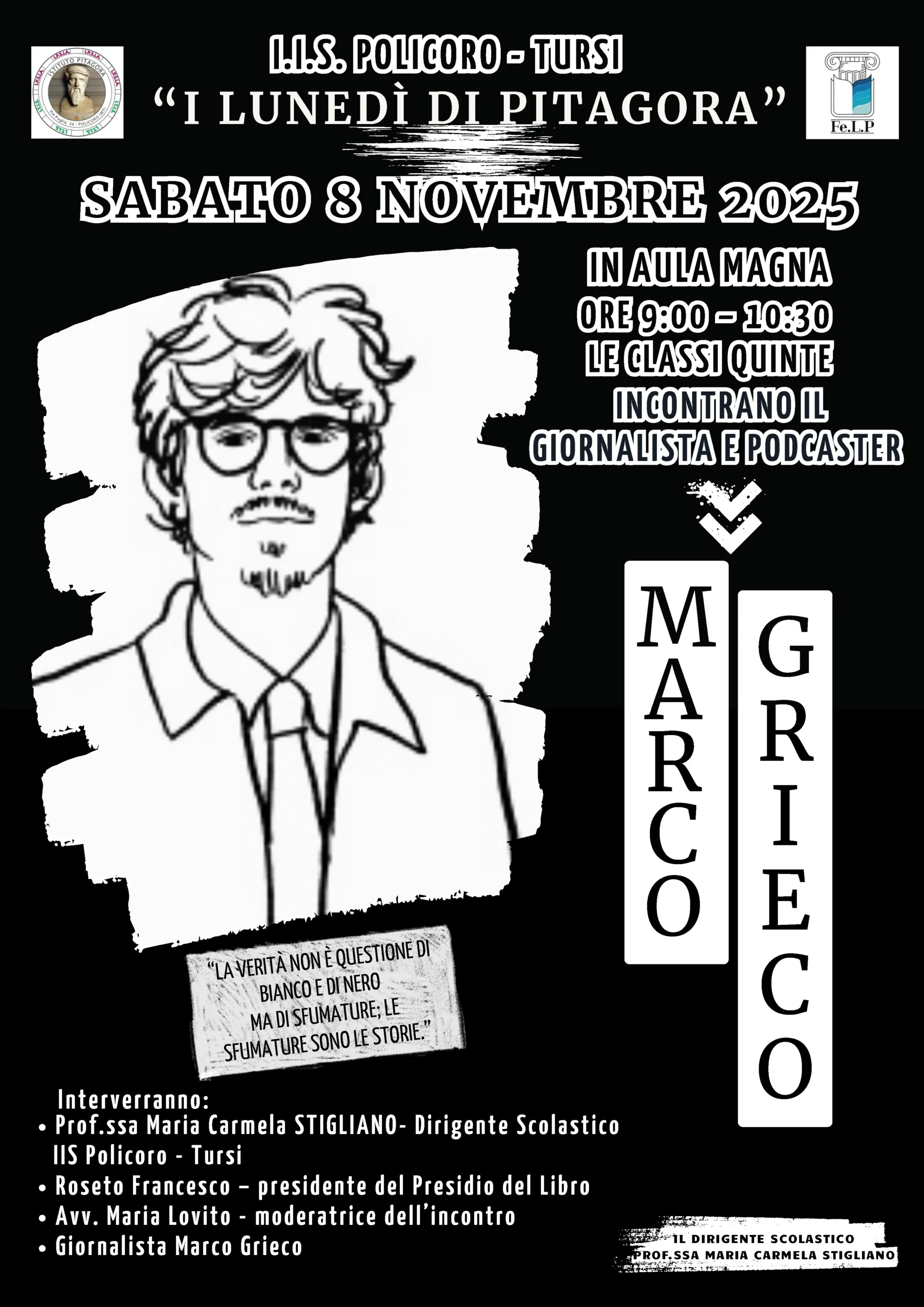 “I Lunedi di Pitagora” – 8 novembre 2025